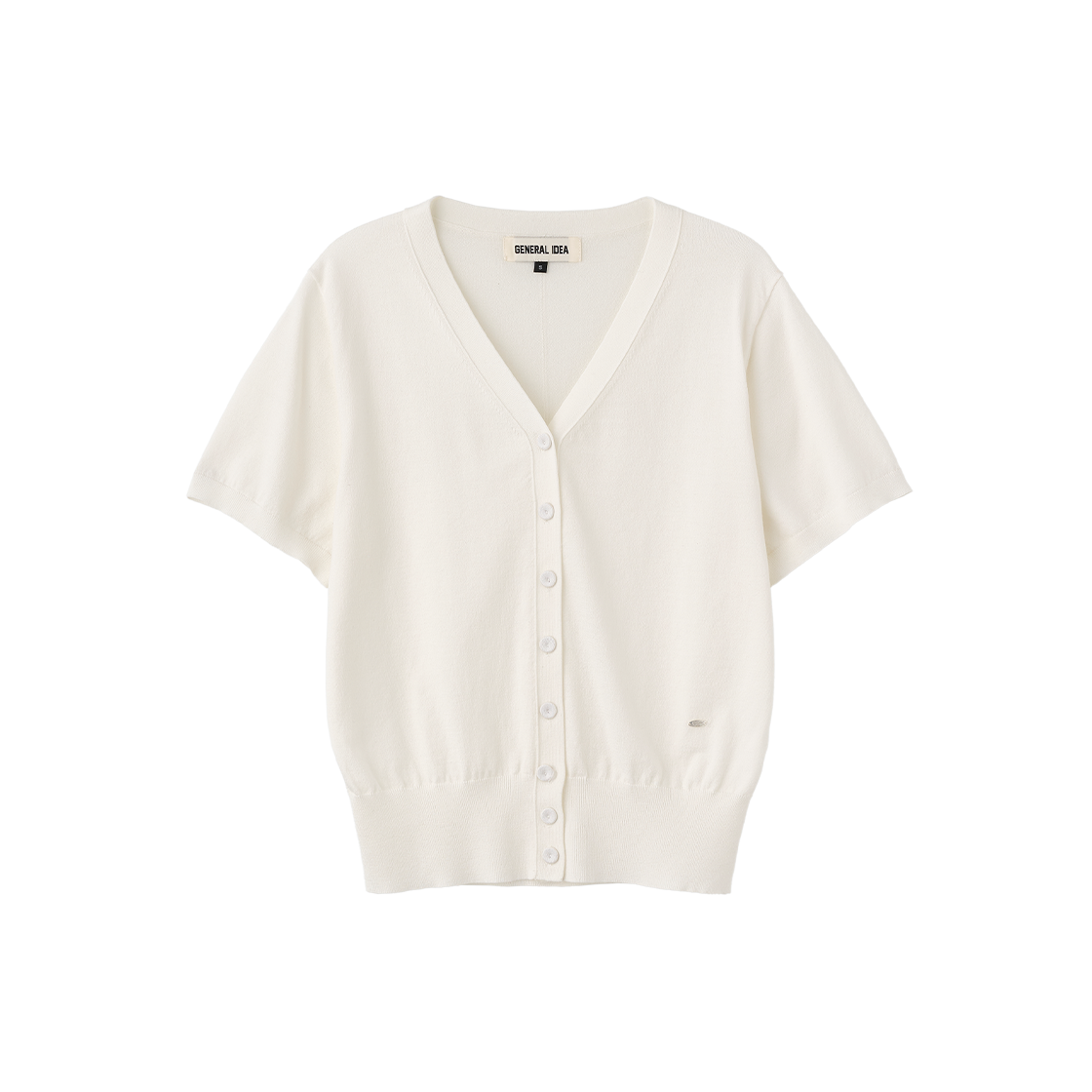 WBE2L04547WH General Idea Woman Tencel Easy Half Cardigan White