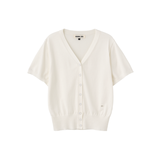 WBE2L04547WH General Idea Woman Tencel Easy Half Cardigan White