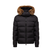Moncler Mayaf Hooded Short Down Jacket Black - 25FW