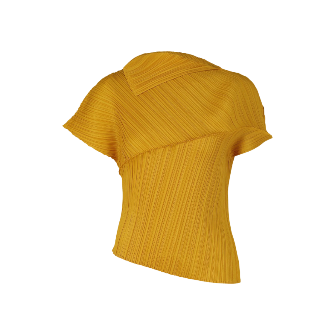 (W) 플리츠 플리즈 이세이 미야케 리프 탑 머스타드((W) Pleats Please Issey Miyake Leap Top Mustard) - 1