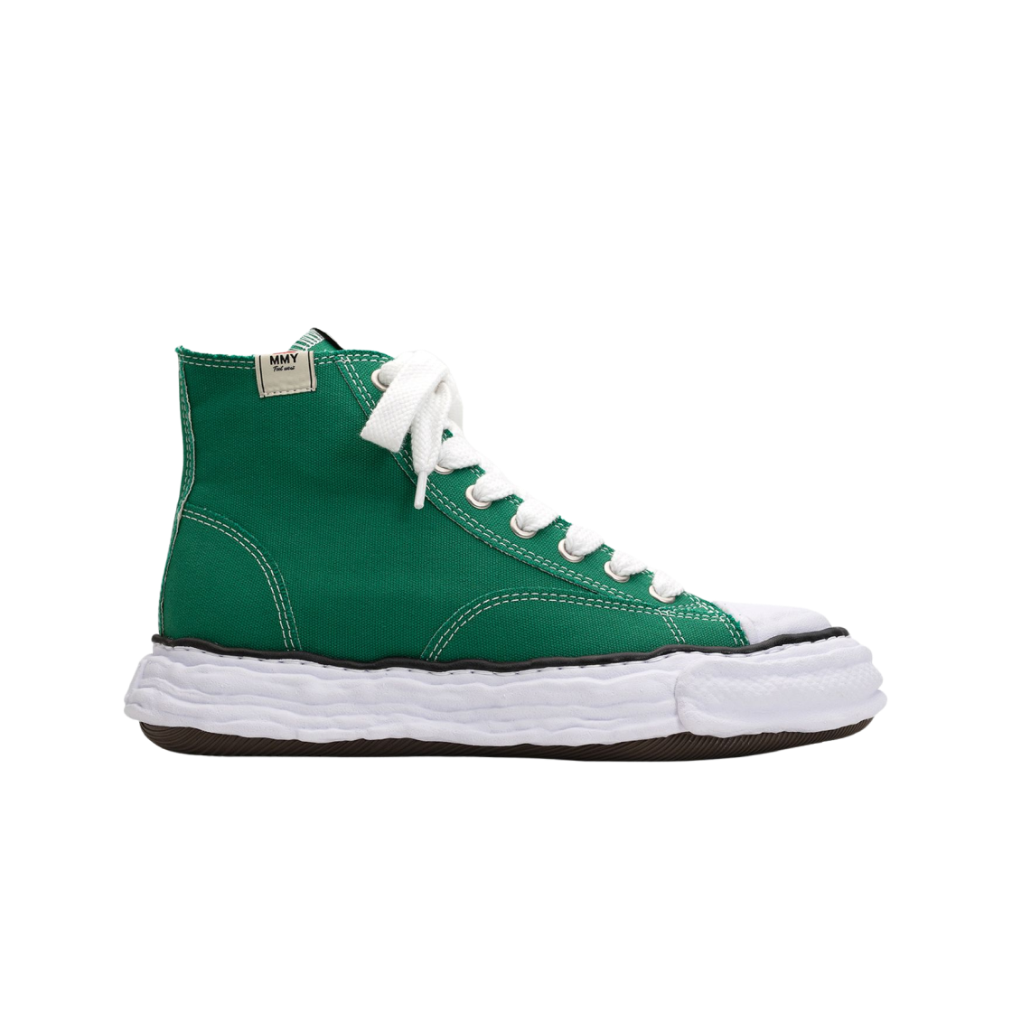 메종 미하라 야스히로 피터슨23 OG 솔 캔버스 하이탑 스니커즈 CL 그린(Maison Mihara Yasuhiro Peterson23 OG Sole Canvas High-top Sneakers CL Green) - 1