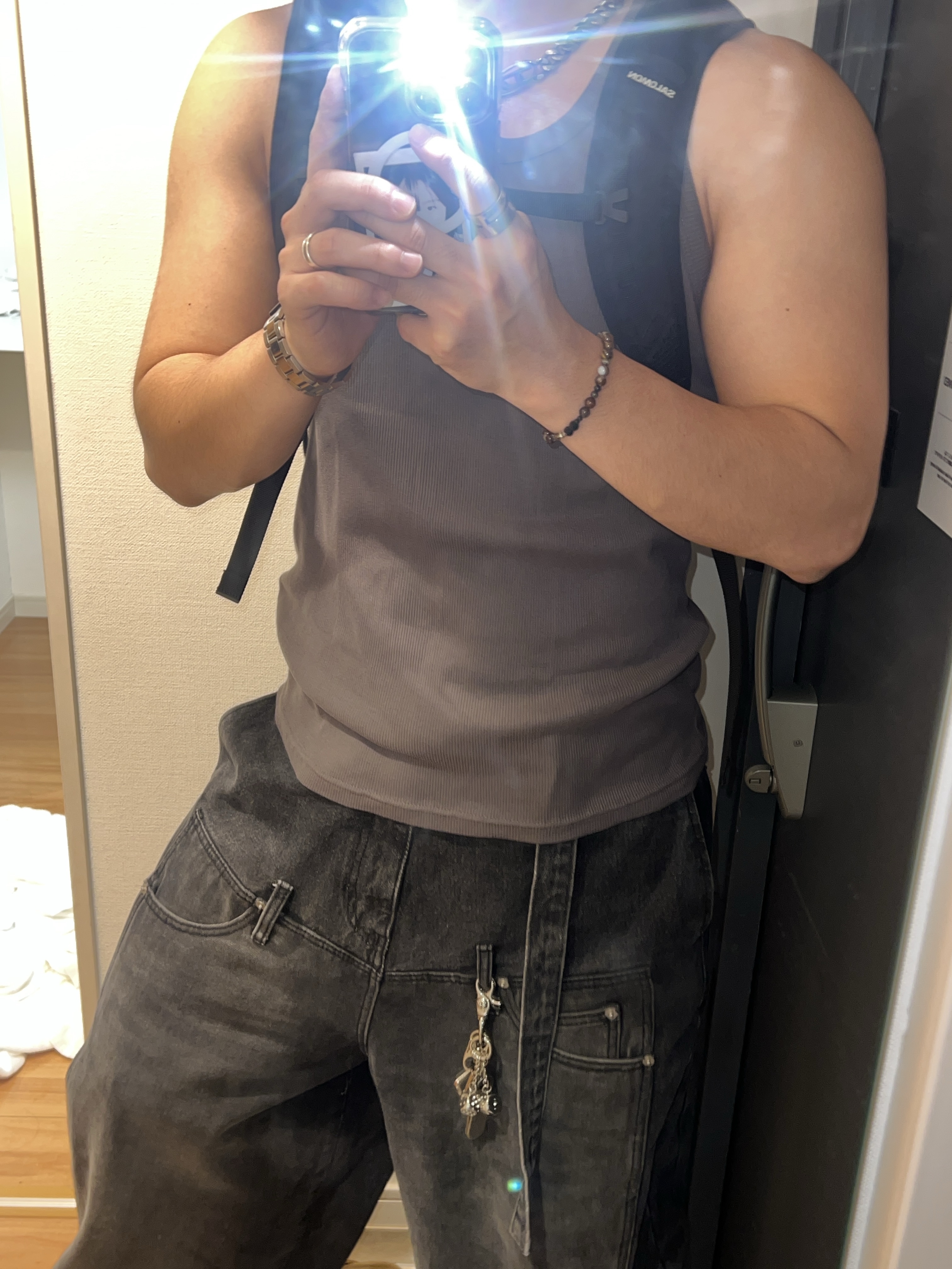 Diesel Dx1433 Stainless Steel Choker Necklace Silver, Salomon Mont LT Backpack Black 착용 스타일 - 4