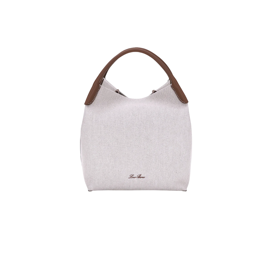 FAO7100-B4NE Loro Piana Bale Handbag Natural Caramel Sugar