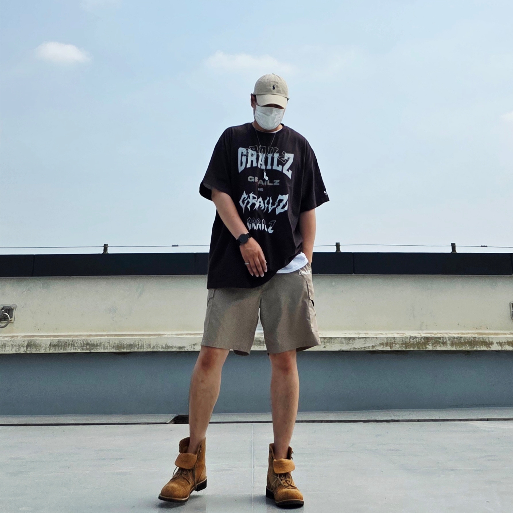 [20% 적립] Polo Ralph Lauren Cotton Chino Baseball Cap Nubuck Relay Blue - 25SS, Supreme Hanes Tagless T-Shirt White (3 Pack) 착용 스타일 - 3