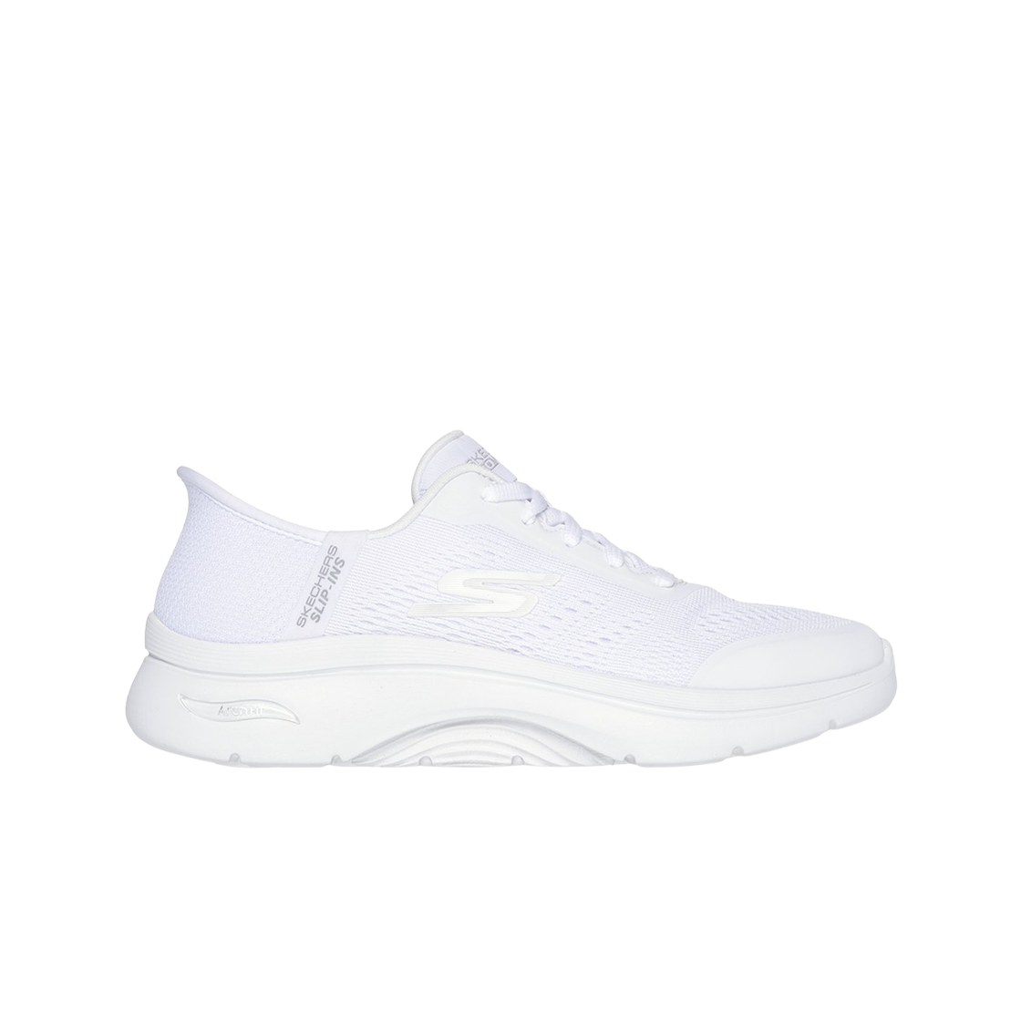 125319-WHT (W) Skechers Go Walk Arch Fit 2.0 Slip Ins White