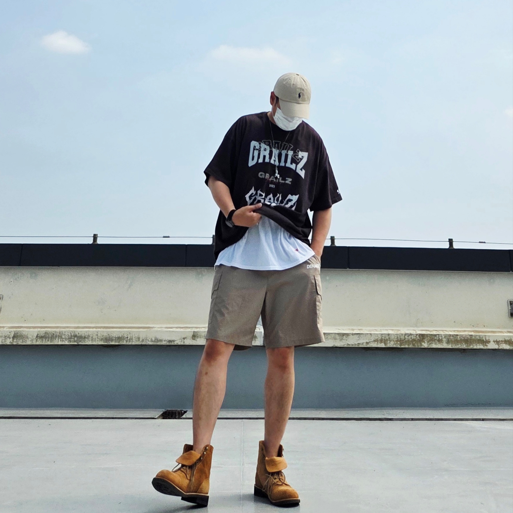 [20% 적립] Polo Ralph Lauren Cotton Chino Baseball Cap Nubuck Relay Blue - 25SS, Supreme Hanes Tagless T-Shirt White (3 Pack) 착용 스타일 - 1