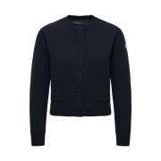 (W) Moncler Padded Wool Cardigan Navy Blue - 25FW