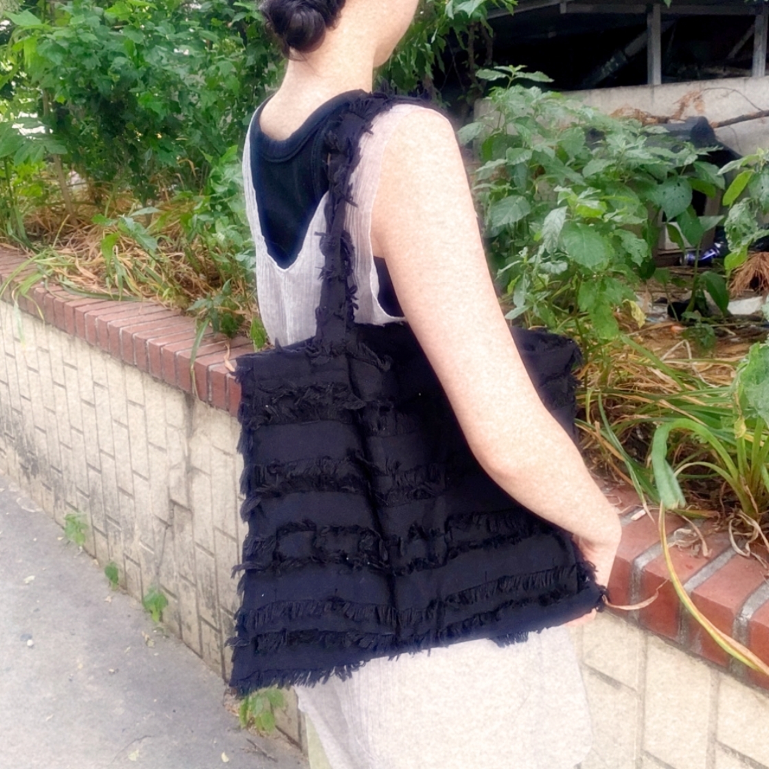 유라이크왓 테슬 에코백 블랙([3% 포인트 적립] you like what Tessle Eco Bag - Black) - 2