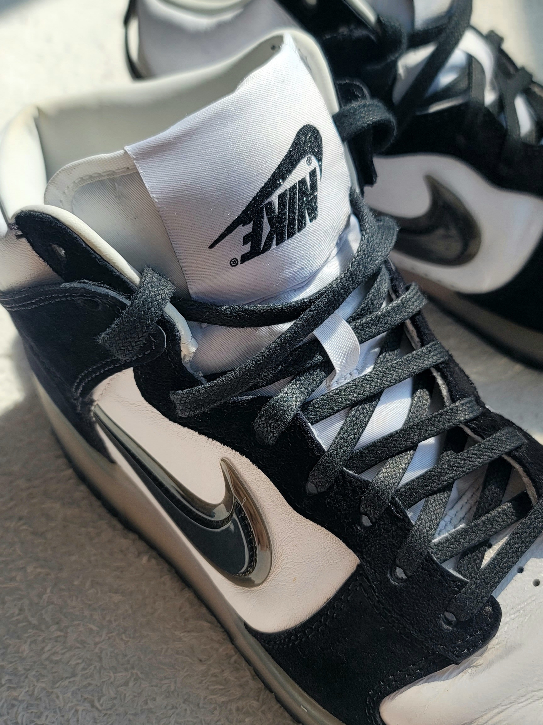 Nike x Slam Jam Dunk High SP Clear Black 착용 스타일 - 2