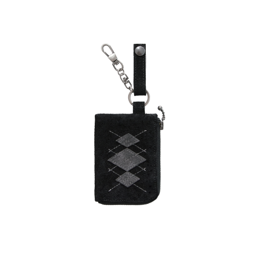 PL5PWA4600B0 [프리오더] Polyteru Argyle Card Wallet Black