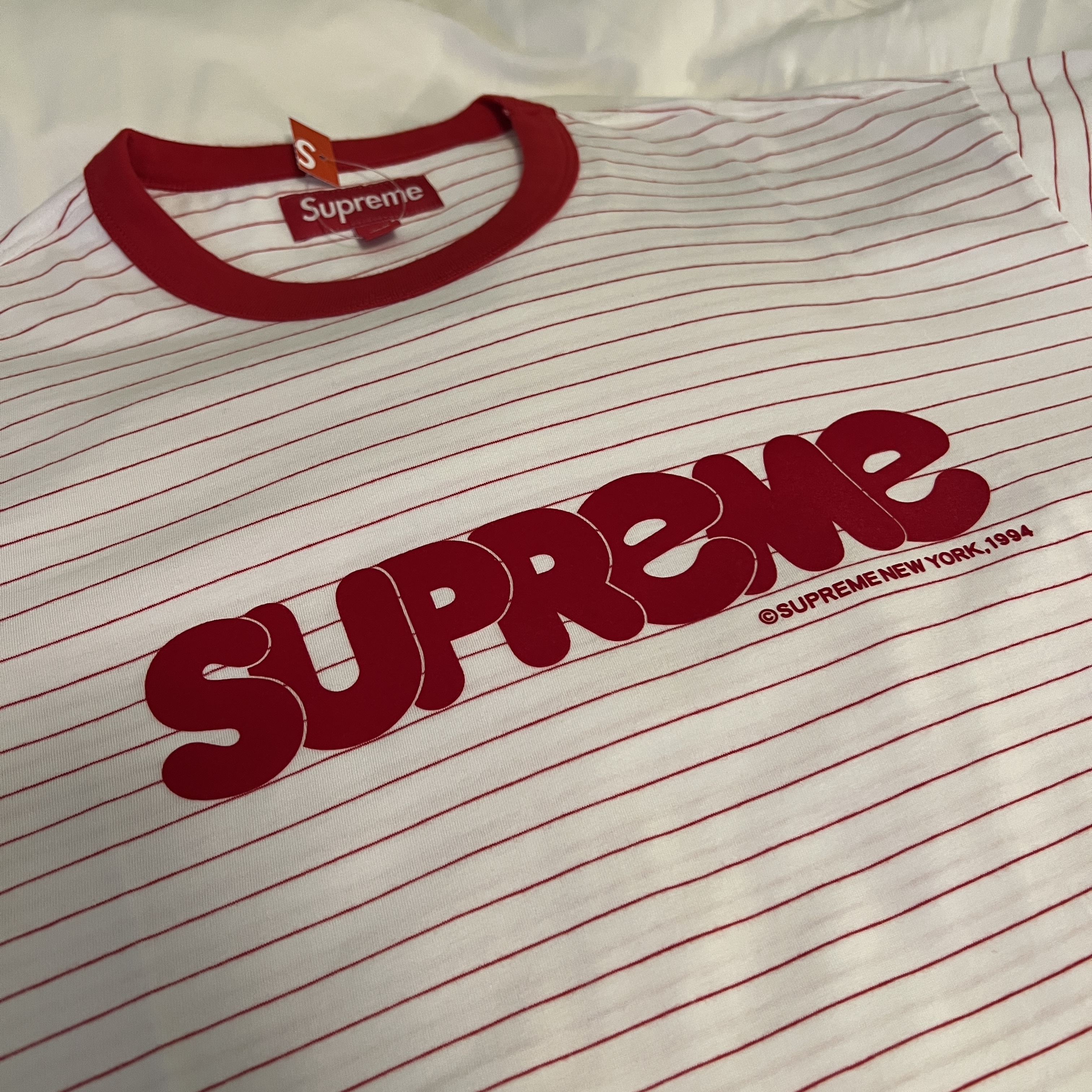 Supreme Bubble S/S Top White - 25SS 착용 스타일