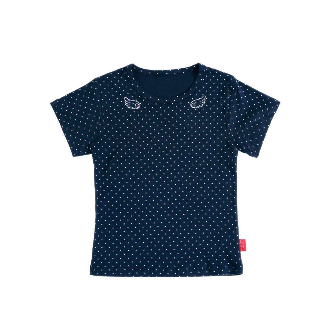 예그 도트 윙 베이비 티 네이비(Yegg Dot Wing Baby Tee Navy)