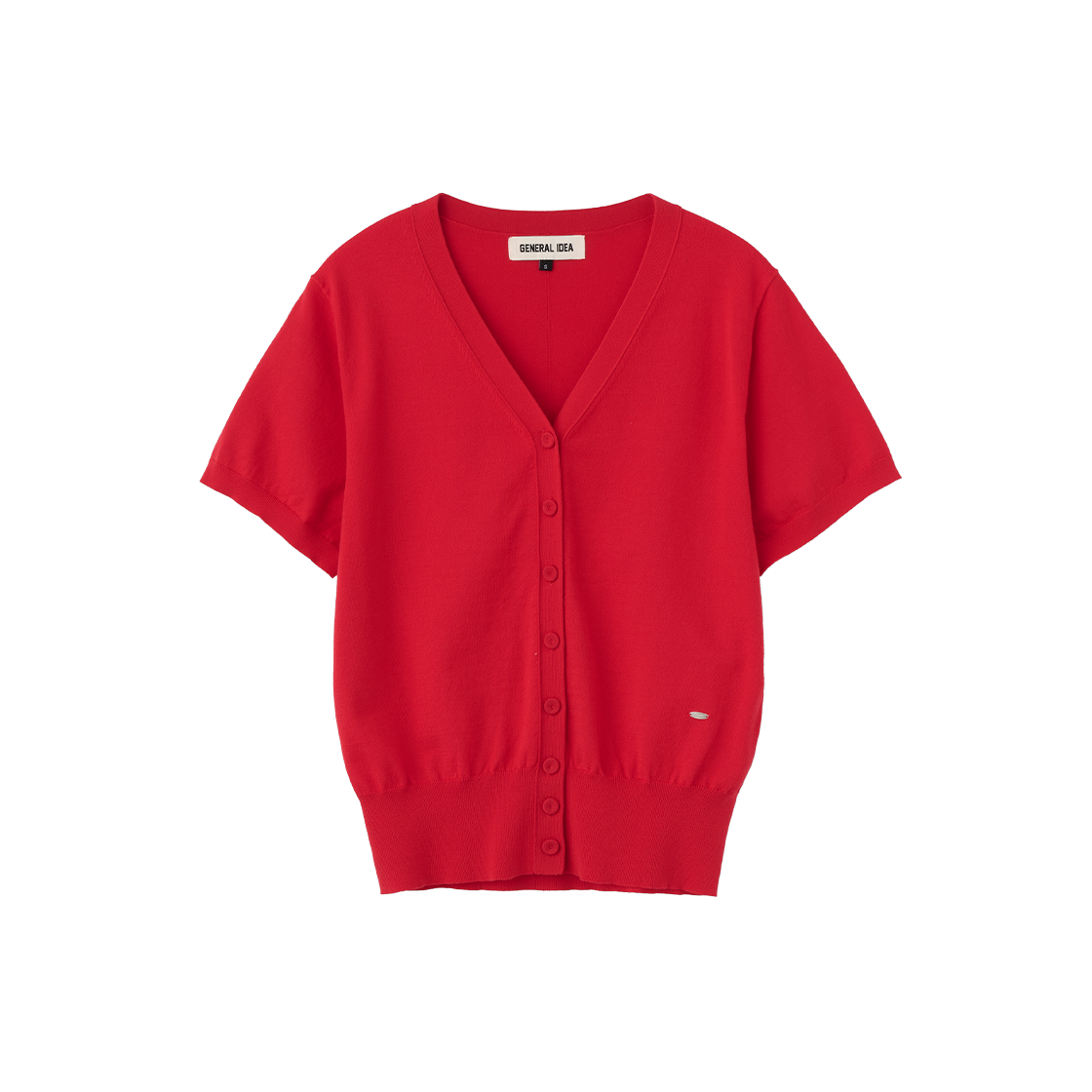 WBE2L04547RE General Idea Woman Tencel Easy Half Cardigan Red
