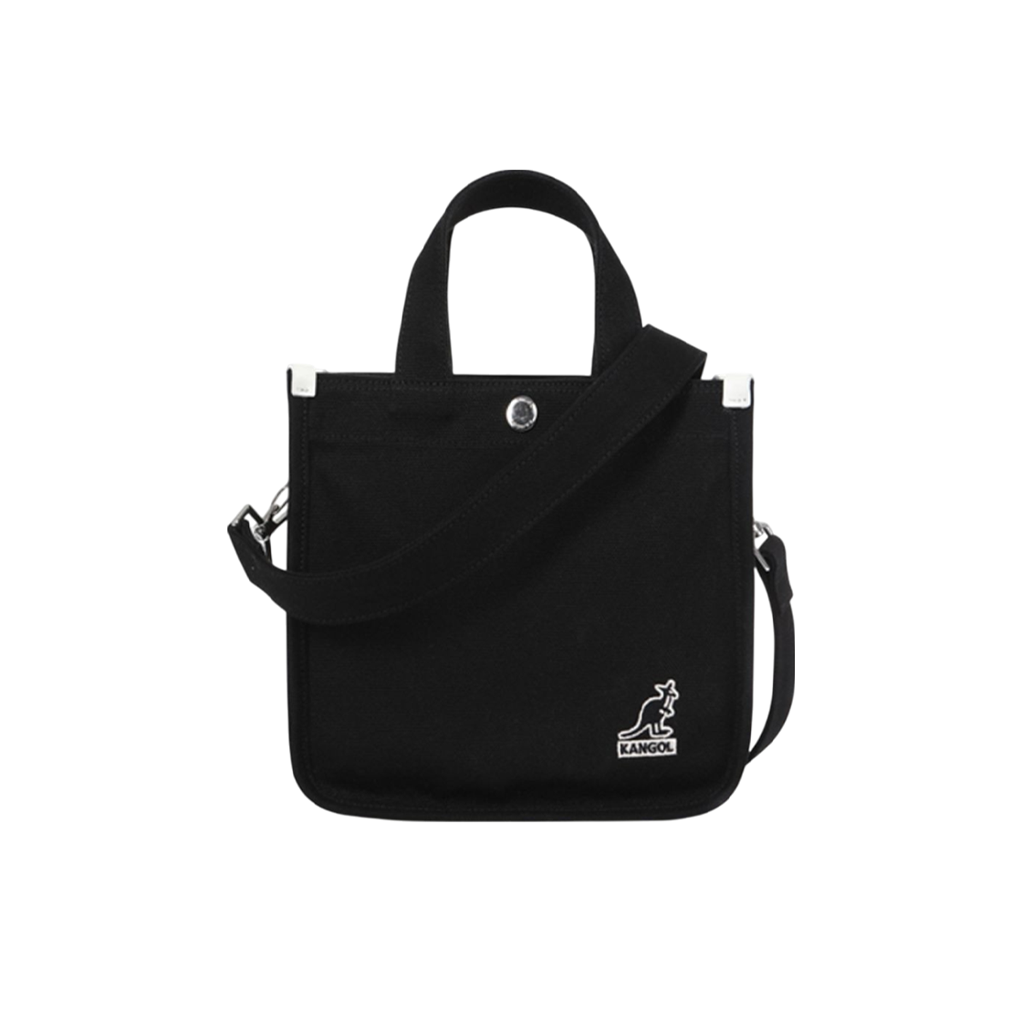 캉골 캔버스 미니 토트백 3727 블랙(Kangol Canvas Mini Tote Bag 3727 Black)