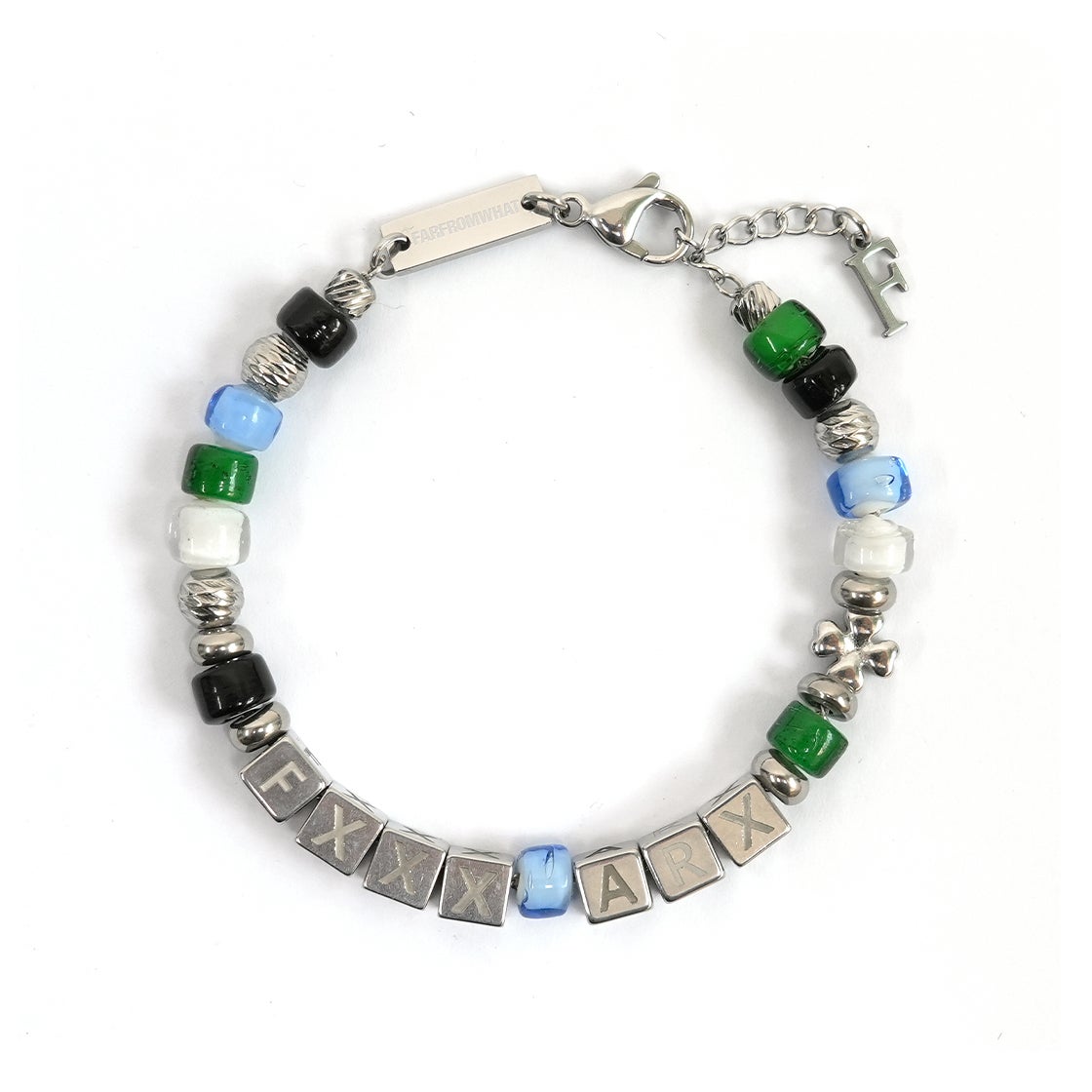25037-1313-017-BL [예약배송]Farfromwhat Far Fxxxarx Bead Bracelet Multi - #2