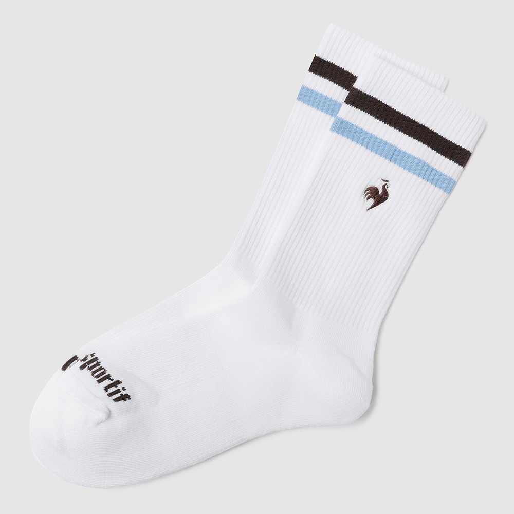 르꼬끄 스포르티브 쿠션 스트라이프 하이삭스 - 브라운(QQ323ASC76)(le coq sportif Cushion Stripe High Socks Brown) - 2