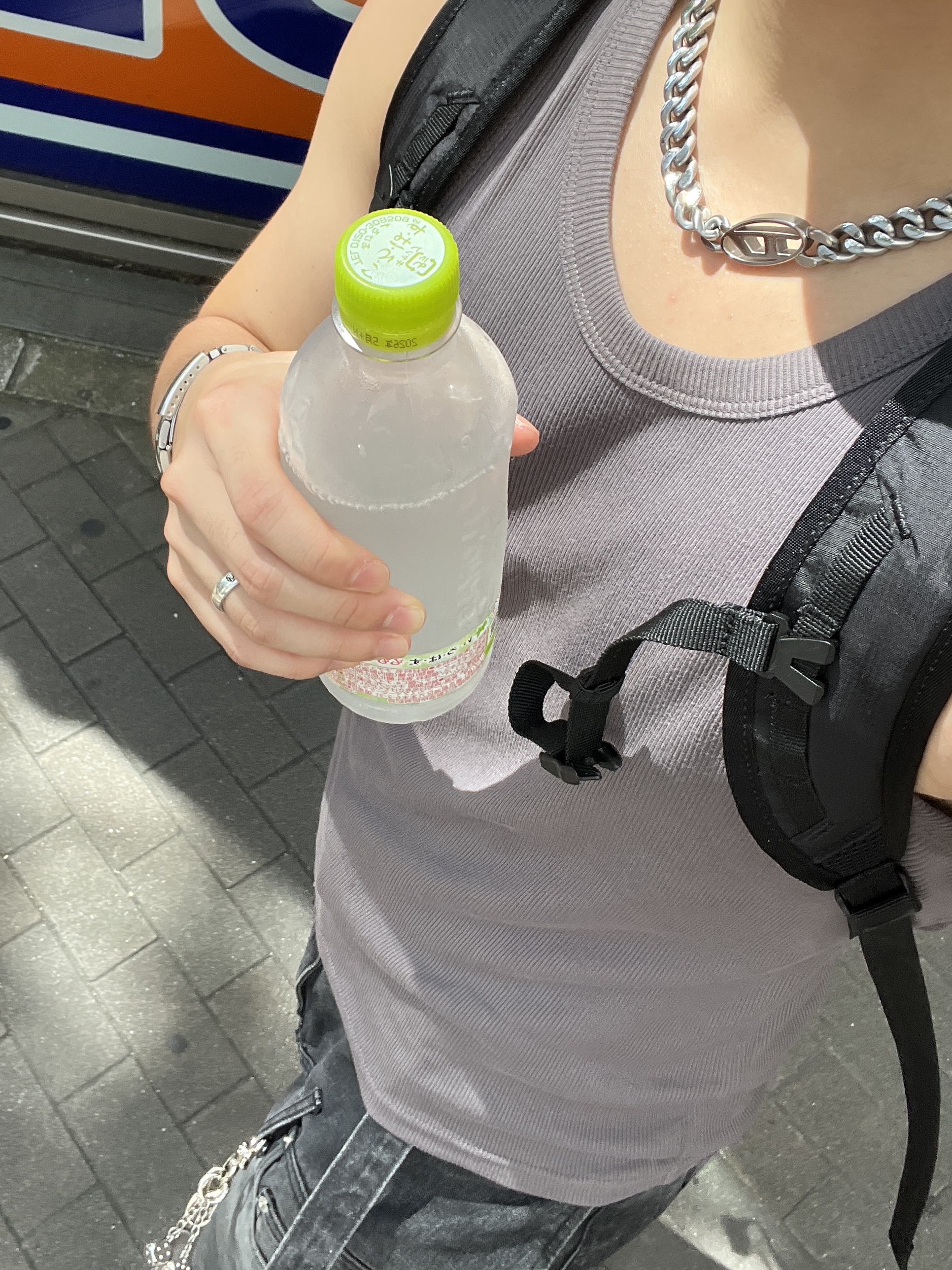 Diesel Dx1433 Stainless Steel Choker Necklace Silver, Salomon Mont LT Backpack Black 착용 스타일 - 2