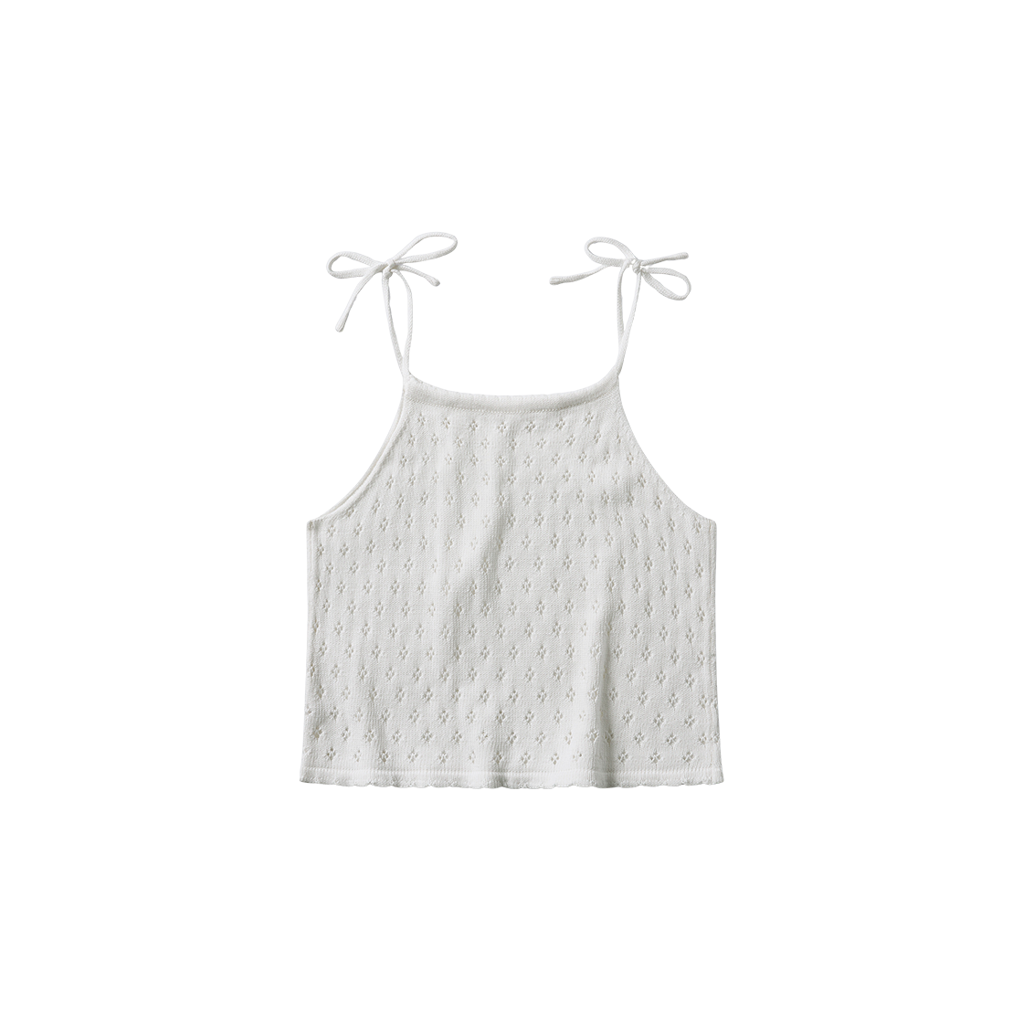 Oli Sleeveless Ivory Flatwave in Seoul Oli Ribon Sleeveless Ivory