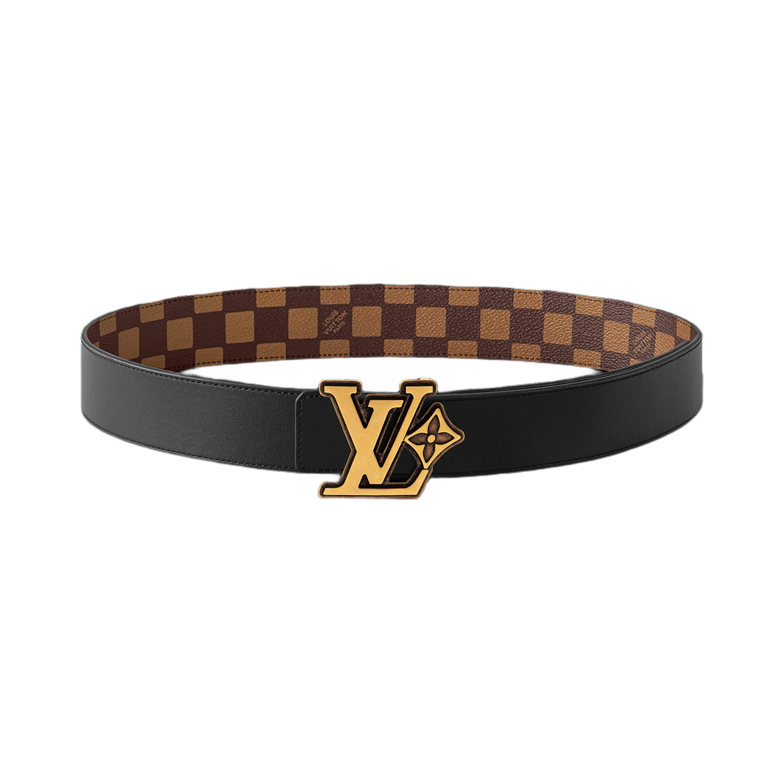 루이비통 LV 플라워 다미에 프렌드십 40mm 리버시블 벨트 브라운 블랙(Louis Vuitton LV Flower Damier Phriendship 40mm Reversible Belt Brown Black) - 2