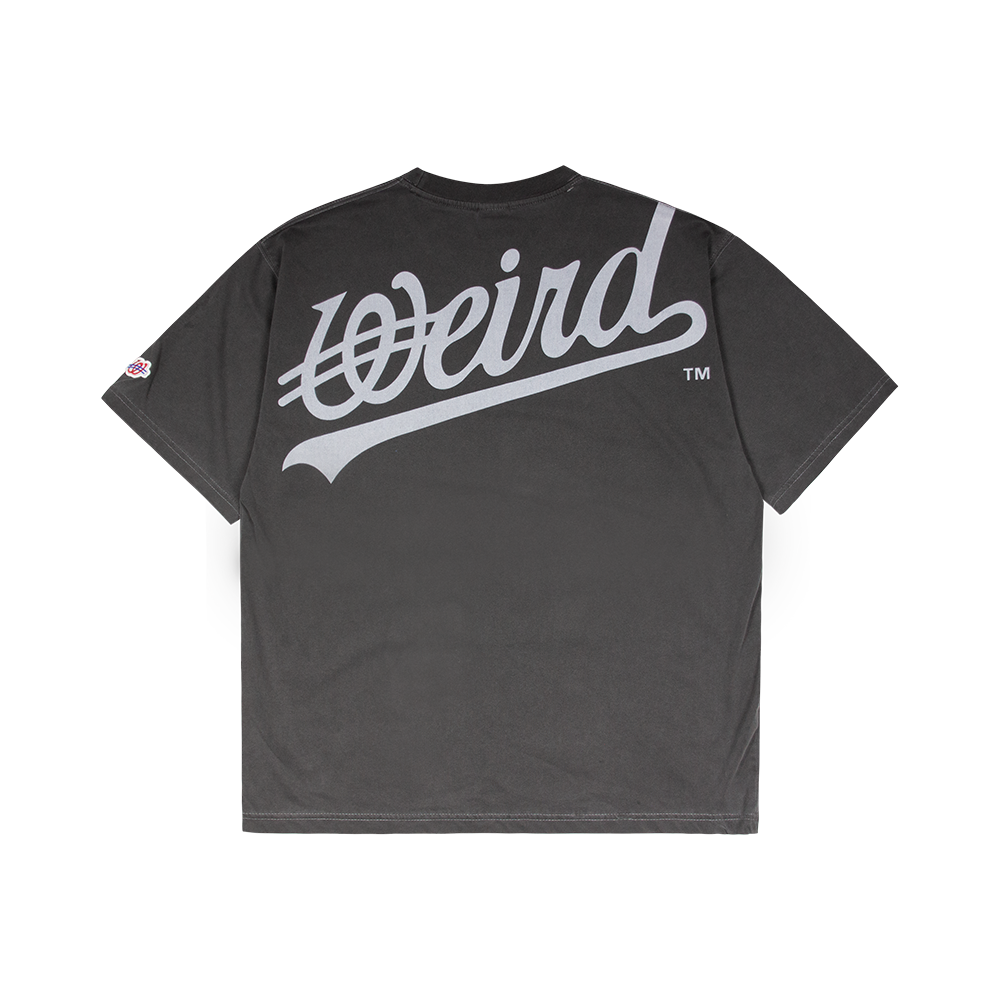 위얼드월드 오버 프린트 피그먼트 티셔츠 그레이(Weird World Over Print Pigment T-shirt GREY) - 1