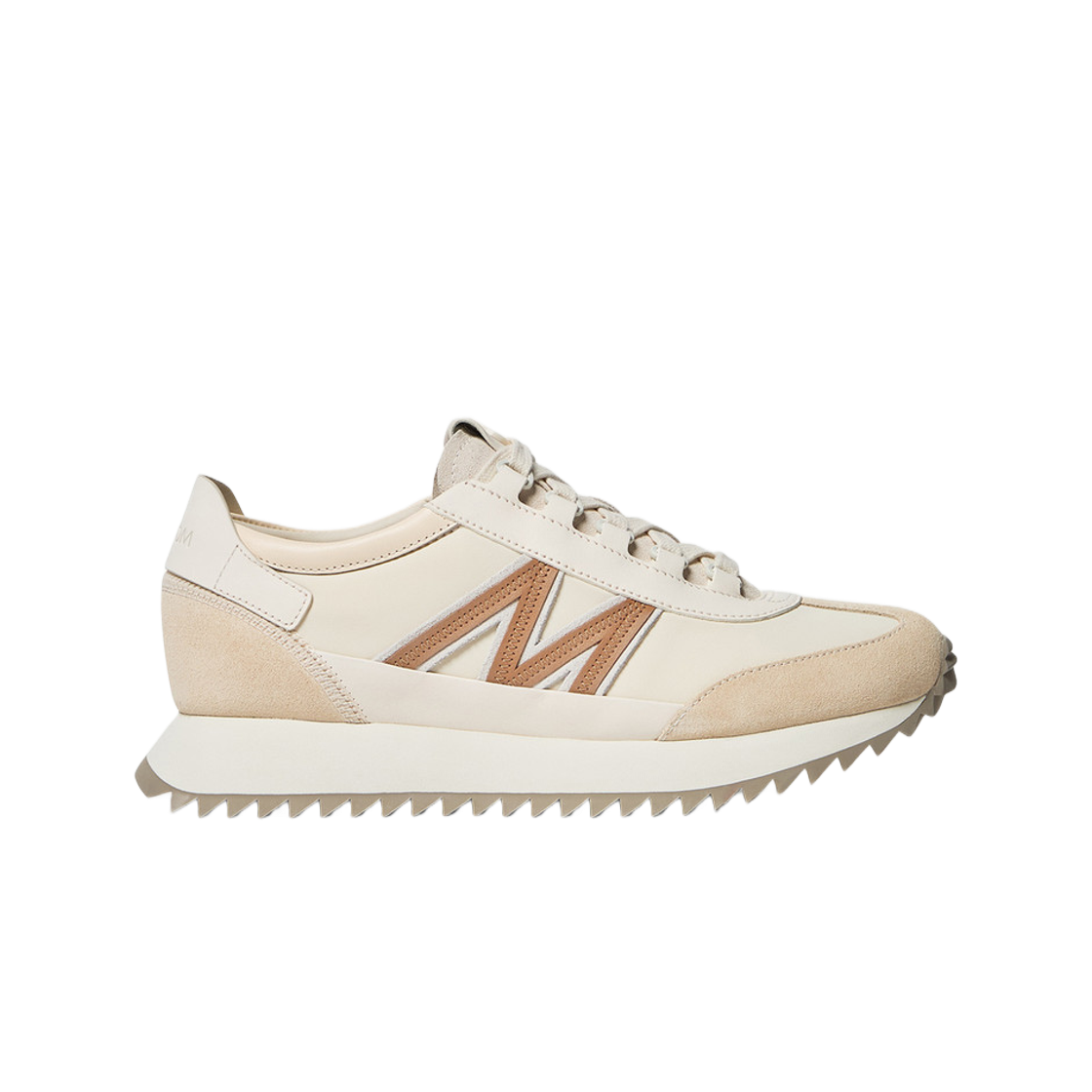 K2-09B-4M00090-M7280-21I (W) Moncler Pacey2 Suede & Nubuck Trainers Light Beige - 25FW