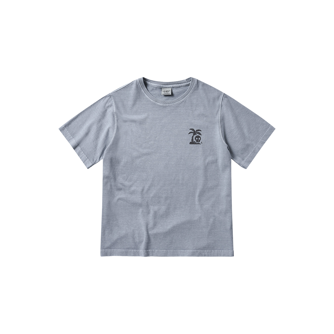 Leilu Tshirt Skyblue Flatwave in Seoul Leilu Dyed Print T-Shirts Skyblue