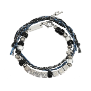 Farfromwhat Far Fxxxarx Bead Bracelet Black