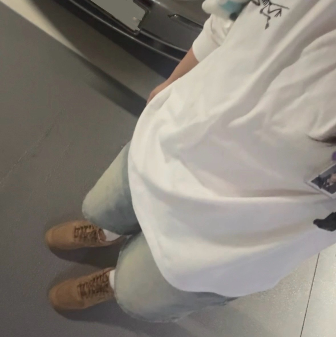 (W) Nike Air Force 1 '07 WB Flax Wheat 착용 스타일 - 1