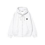 Carhartt WIP Hooded Heart II Hartt Sweat Jacket Ash Heather