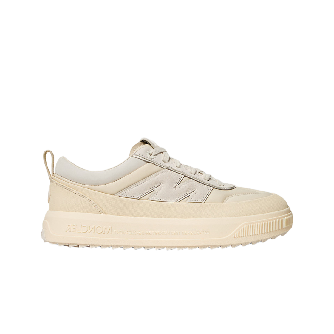 몽클레르 알티브 누벅 앤 스웨이드 트레이너 라이트 베이지 - 25FW(Moncler Altive Nubuck & Suede Trainers Light Beige - 25FW) - 1