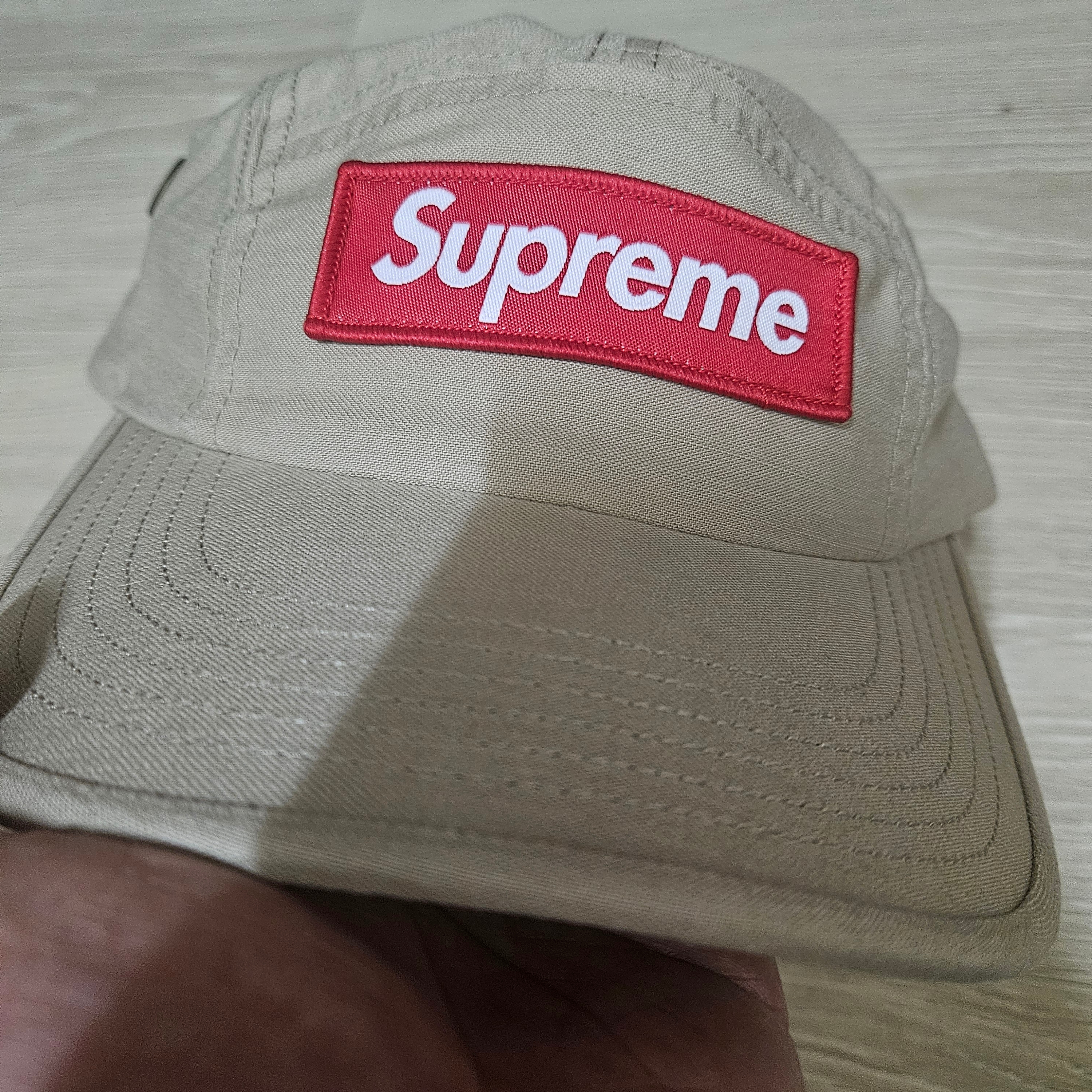 Supreme Military Camp Cap Tan - 25SS 착용 스타일