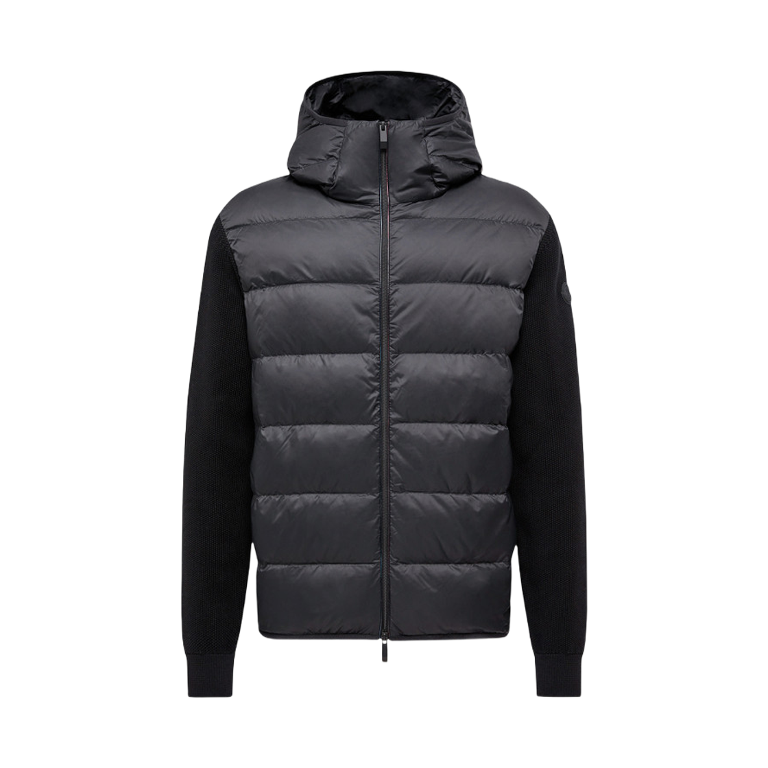 몽클레르 패딩 코튼 집업 후드 블랙 - 25FW(Moncler Padded Cotton Zip Up Hoodie Black - 25FW) - 1