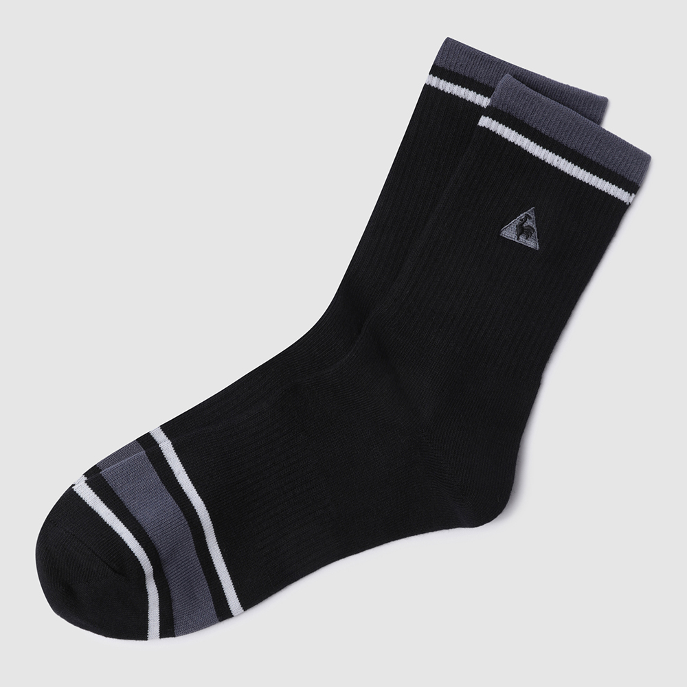 르꼬끄 스포르티브 베이직 미드삭스 - 블랙(QQ323ASC73)(le coq sportif Basic Mid Socks Black) - 2