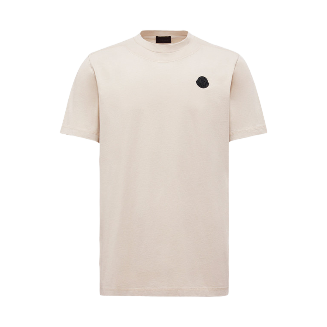 K2-091-8C00008-89AYW-216 Moncler Logo Patch Cotton T-Shirt Light Beige - 25FW