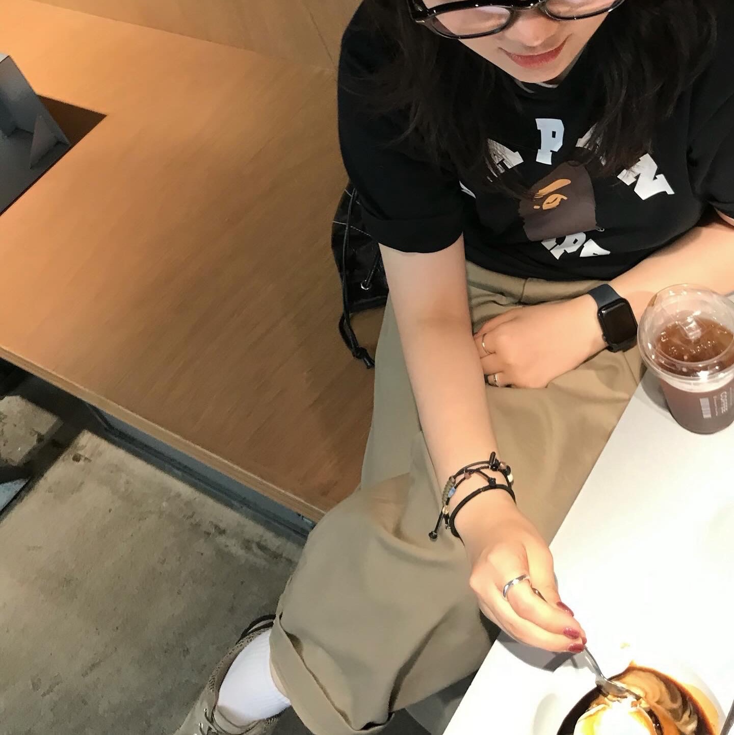 (W) Keen x Hiking Patrol Jasper Rocks SP Sneakers Cuban Beige, BAPE College T-Shirt Black ์ฐฉ์ฉ ์คํ์ผ