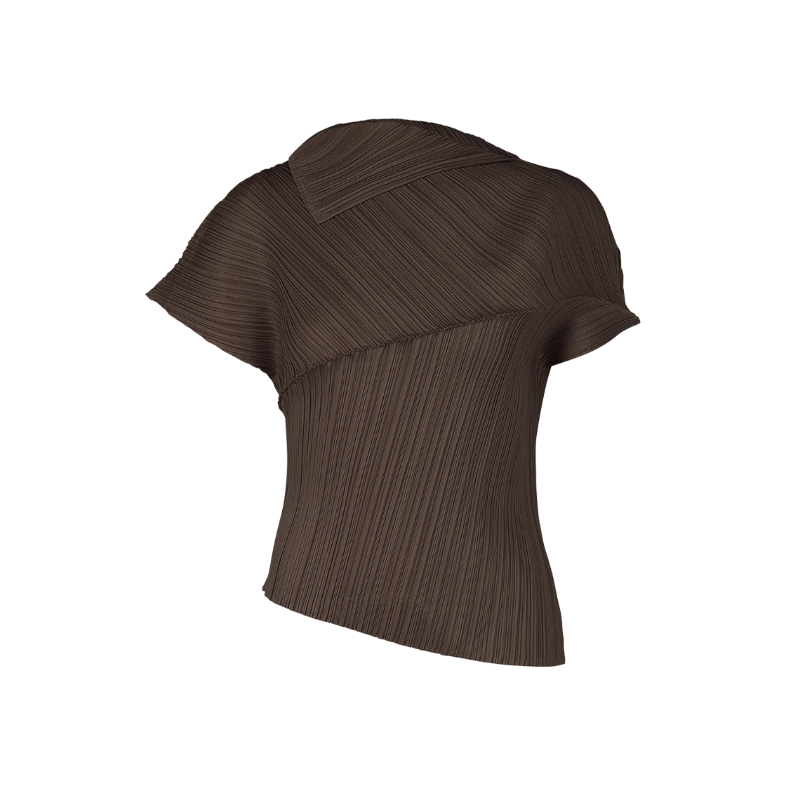 (W) 플리츠 플리즈 이세이 미야케 리프 탑 다크 브라운((W) Pleats Please Issey Miyake Leap Top Dark Brown)