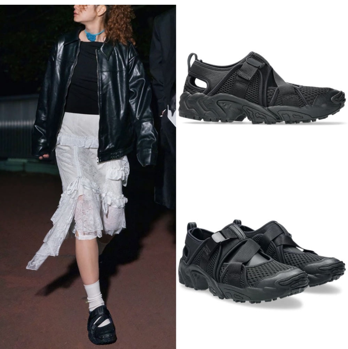 Asics Gel-Filimy Black 착용 스타일 - 1