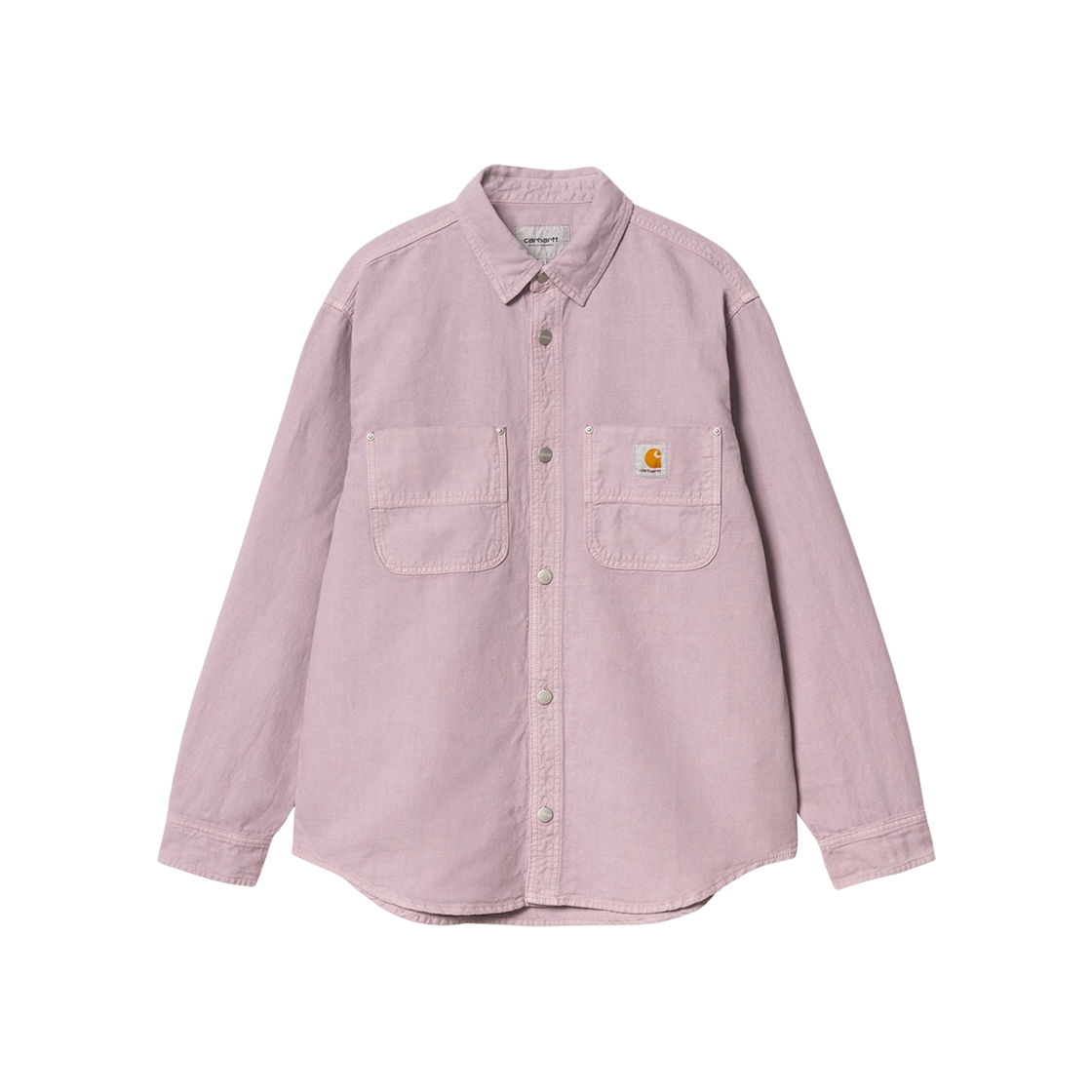 I033578-2ZV-GD Carhartt WIP Walter Shirt Jacket Pink Fog Garment Dyed