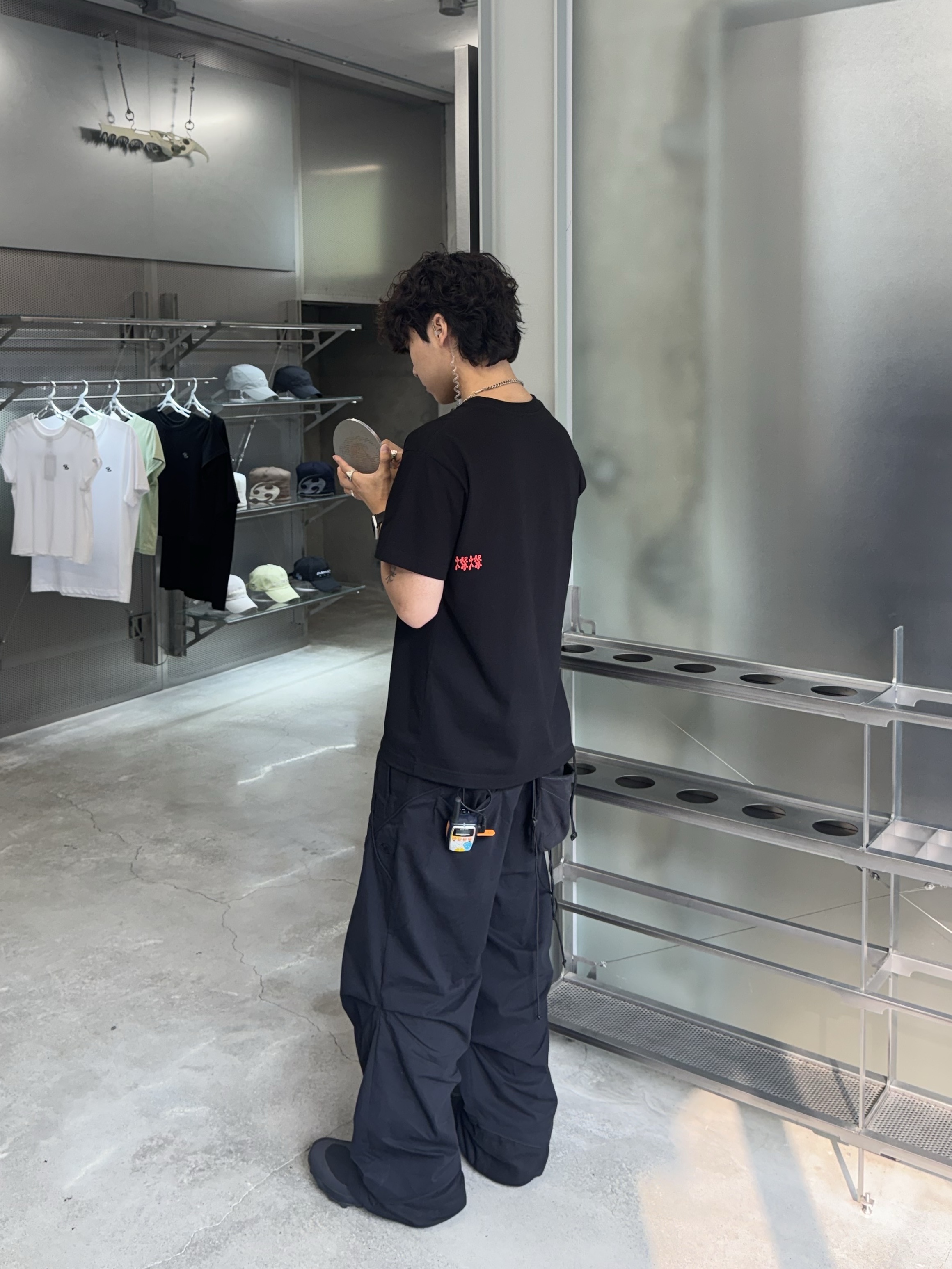 Sansan Gear Chan T-Shirt Black, Sansan Gear Linen Block Pants Black - 25SS 착용 스타일