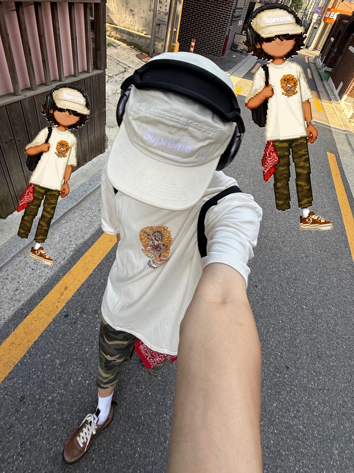 Nike x Tom Sachs General Purpose Shoe Brown, SLOW RECORD HOUSE Carpenter Bermuda Wide Camo Pants Vintage Green 착용 스타일 - 1