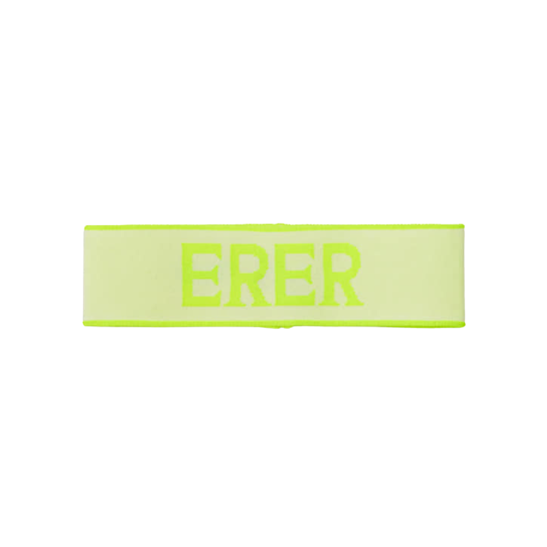 에르에르 자카드 헤어 밴드 네온 옐로우(ERER Jacquard Hair Band Neon Yellow) - 2