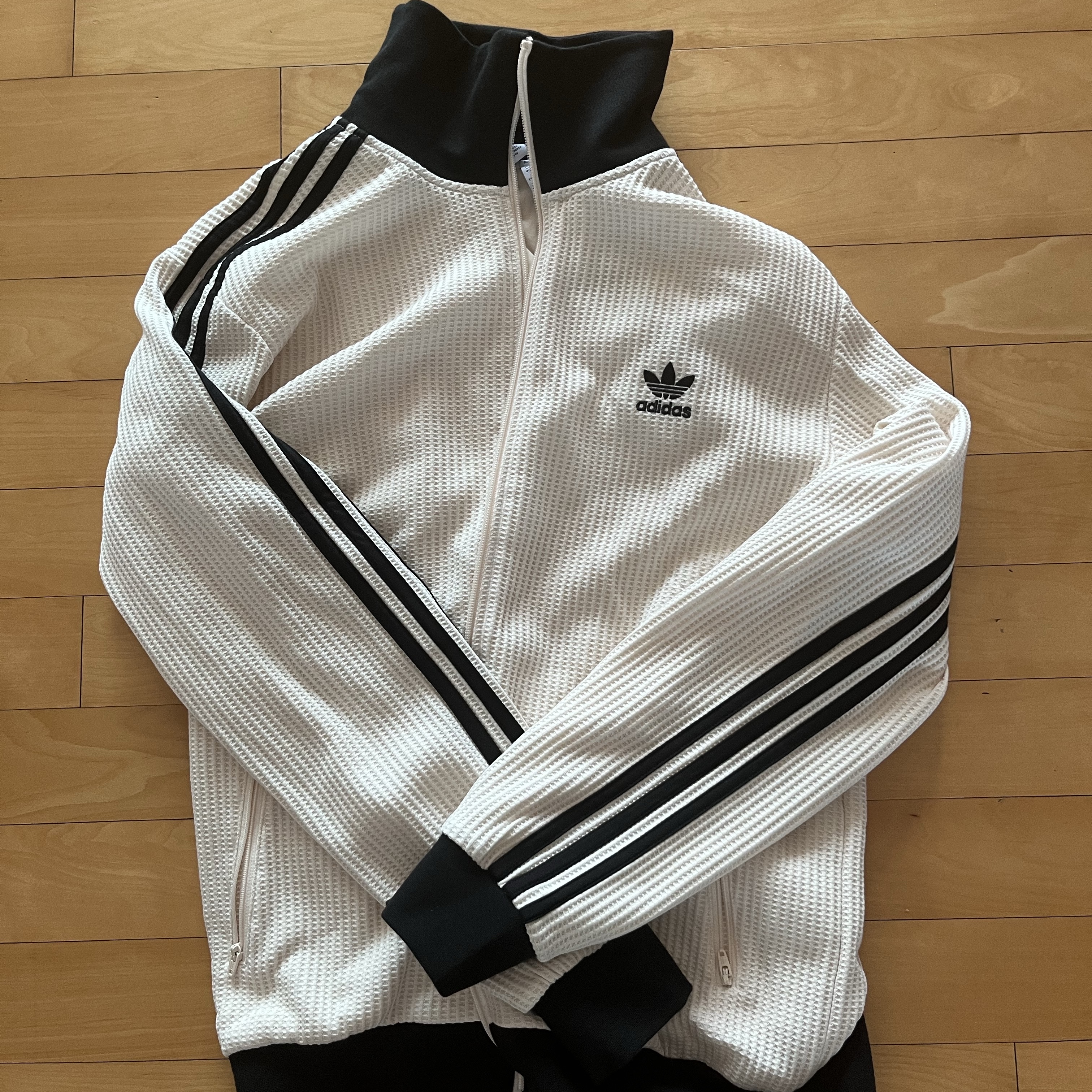 Adidas Waffle Beckenbauer Track Top Wonder White - KR Sizing 착용 스타일