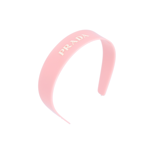 IT96G5A78M3P Prada Plexiglass Headband Alabaster Pink