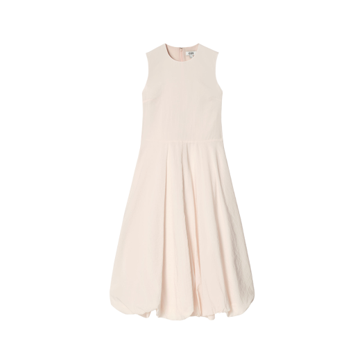 1281602002 (W) COS Sleeveless Bubble Hem Midi Dress Light Pink