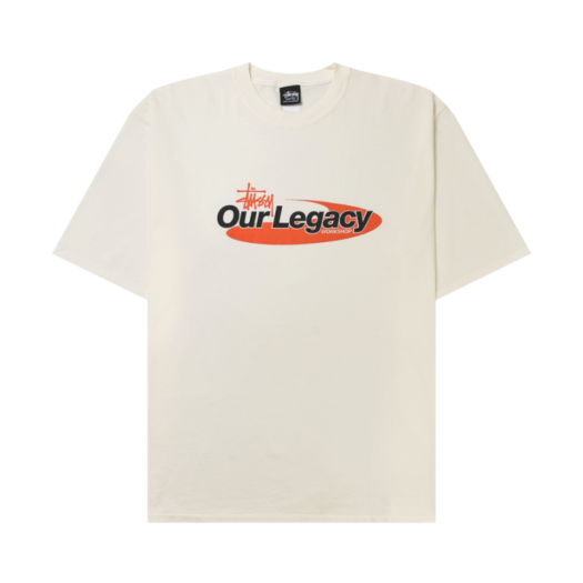 Stussy x Our Legacy Work Shop Swirl Pigment Dyed T-Shirt Natural