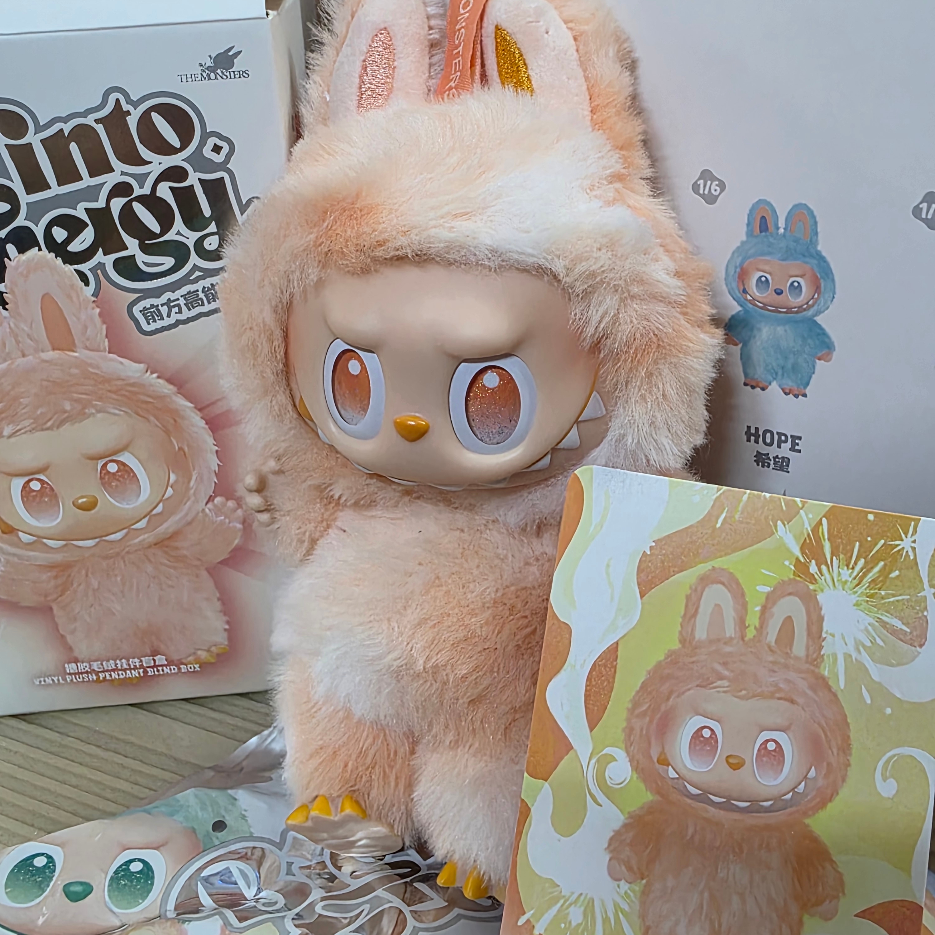 Pop Mart Labubu The Monsters Highlight Series Hope Keyring (Opened Case), Pop Mart Labubu The Monsters Highlight Series Sealed Case (6 Blind Boxes) 착용 스타일 - 6