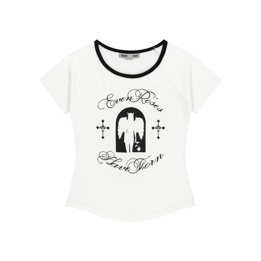 25NNSSTTSF009WT NIIER NOR Bad Angel Slim Tee White