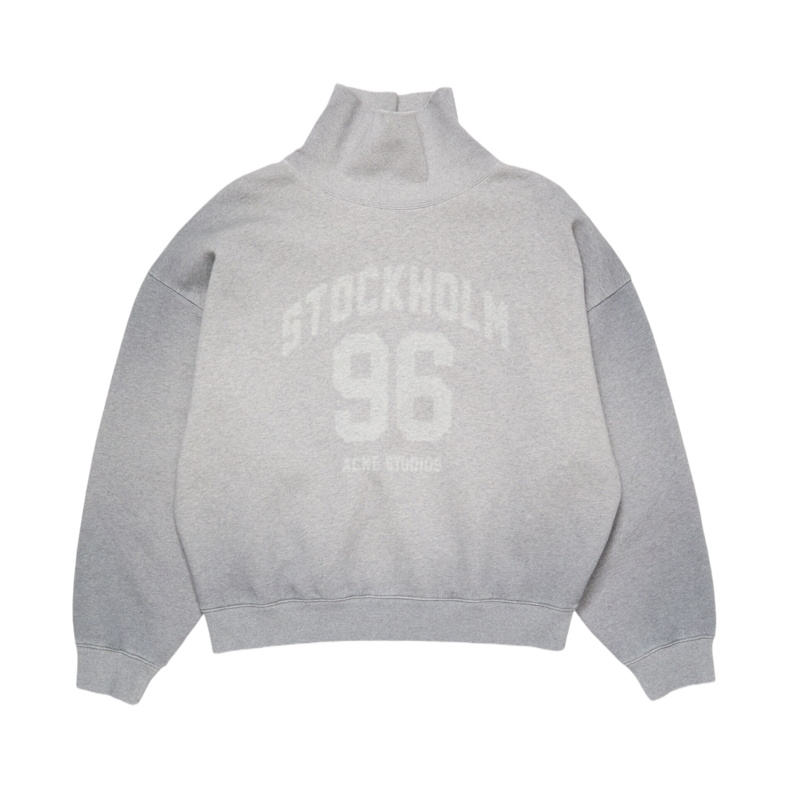 (W) 아크네 스튜디오 하이 넥 스웨터 그레이 멜란지((W) Acne Studios High Neck Sweater Grey Melange) - 1