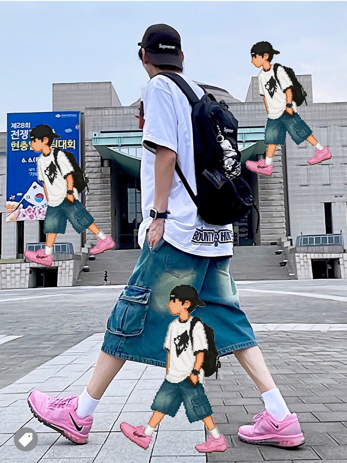 Nike x Tom Sachs General Purpose Shoe Brown, SLOW RECORD HOUSE Carpenter Bermuda Wide Camo Pants Vintage Green 착용 스타일 - 6