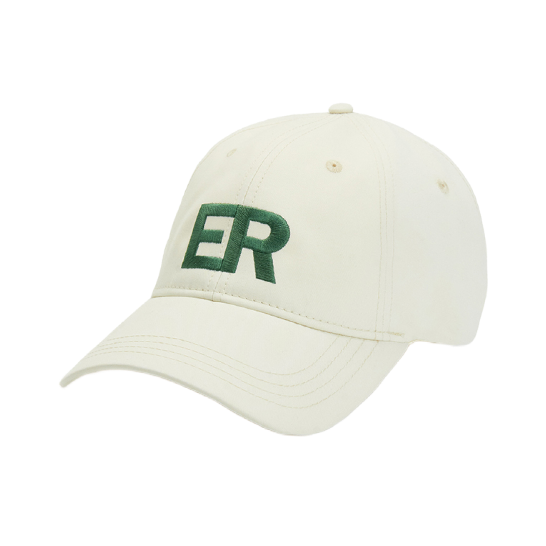 에르에르 자수 ER 로고 아트워크 베이스볼 캡 아이보리(ERER Embroidered ER Logo Artwork Baseball Cap Ivory)